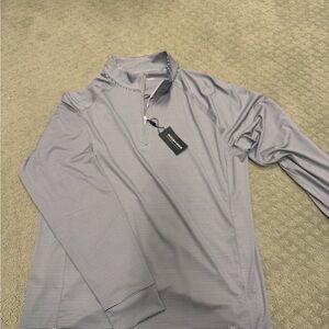 Mizzen+Main Navy Striped Quarter-Zip